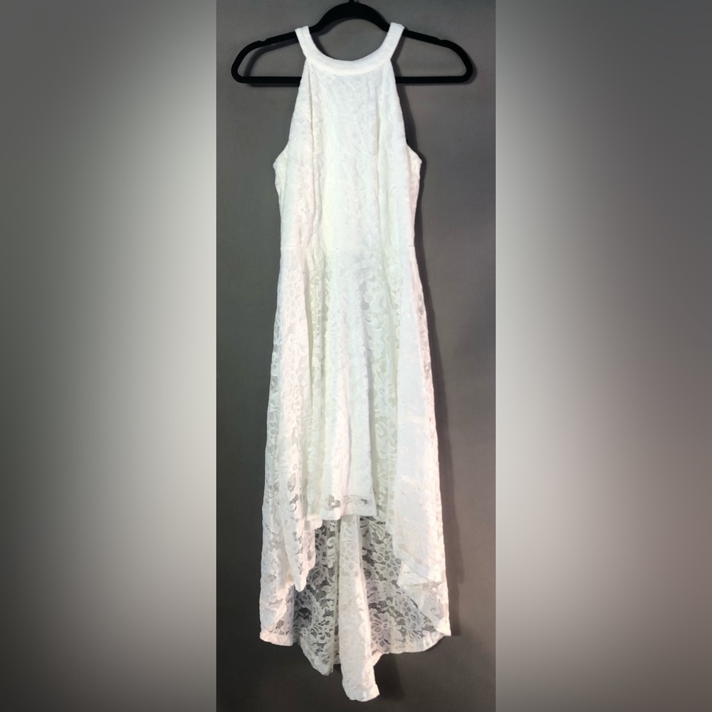 NWT Dressystar Halter Floral Hi-Lo Lace Party Dress Sz Medium - Picture 4 of 8